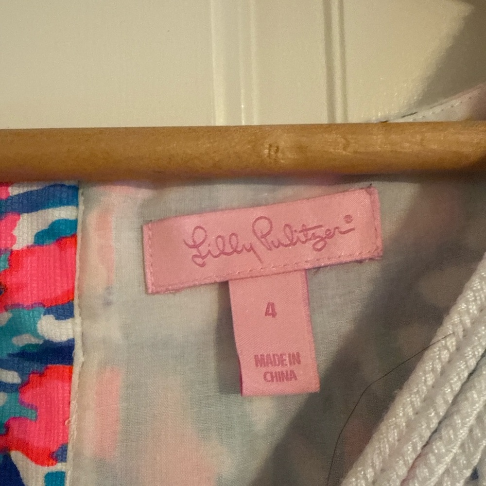 Lilly Pulitzer Pink and Blue Patterned Garment - Picture 2 of 3